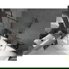 Mexen Cube obdĺžniková vaňa 170 x 80 cm s obkladom a 1-krídlovou sprchovou zástenou 70 cm, Čierny vzor - 550517080X9507007077