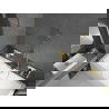 Mexen Cube obdĺžniková vaňa 170 x 80 cm s obložením a jednokrídlovým zástenou 80 cm, transparentná, zlatá - 550517080X9508000050