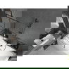 Mexen Cube obdĺžniková vaňa 170 x 80 cm s obkladom a 1-krídlovou sprchovou zástenou 80 cm, Čierny vzor - 550517080X9508007077