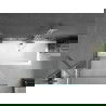 Mexen Cube obdĺžniková vaňa 170 x 80 cm s krytom a jedným krídlovým paravánom 90 cm, transparentný, chróm - 550517080X9509000001