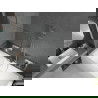 Mexen Cube obdĺžniková vaňa 170 x 80 cm s krytom a 1-krídlovým zástenou 100 cm, transparentná, chróm - 550517080X9510000001