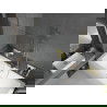 Mexen Cube obdĺžniková vaňa 170 x 80 cm s panelom a jednokrídlovým zástenou 100 cm, transparentná, zlatá - 550517080X9510000050