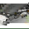 Mexen Cube obdĺžniková vaňa 170 x 80 cm s panelom a jednokrídlovým zástenou 100 cm, transparentná, zlatá - 550517080X9510000050