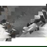 Mexen Cube obdĺžniková vaňa 180 x 80 cm s krytom a 1-krídlovým zástenou 50 cm, transparentná, chróm - 550518080X9505000001