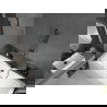 Mexen Cube obdĺžniková vaňa 180 x 80 cm s krytom a zástenou s 1 krídlom 60 cm, transparentná, čierna - 550518080X9506000070