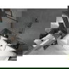 Mexen Cube obdĺžniková vaňa 180 x 80 cm s krytom a 1-krídlovou sprchovou zástenou 70 cm, čierny vzor - 550518080X9507007070