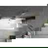 Mexen Cube obdĺžniková vaňa 180 x 80 cm s obkladom a jednokrídlovým zástenou 100 cm, transparentná, zlatá - 550518080X9510000050