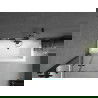 Mexen Cube obdĺžniková vaňa 170 x 80 cm s obkladom a 2-krídlovou zástenou 80 cm, Transparentné, Čierna - 550517080X9208027000