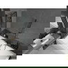 Mexen Cube obdĺžniková vaňa 170 x 80 cm s obkladom a 2-krídlovou zástenou 80 cm, Čierny vzor - 550517080X9208027077