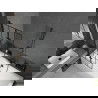 Mexen Cube obdĺžniková vaňa 170 x 80 cm s obkladom a 2-krídlovou zástenou 80 cm, Čierny vzor - 550517080X9208027077