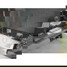 Mexen Cube obdĺžniková vaňa 170 x 80 cm s obkladom a 2-krídlovou zástenou 100 cm, Transparentné, Chrómová - 550517080X9210020100