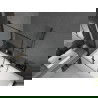 Mexen Cube obdĺžniková vaňa 170 x 80 cm s obkladom a 2-krídlovou zástenou 100 cm, Čierny vzor - 550517080X9210027070