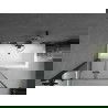 Mexen Cube obdĺžniková vaňa 170 x 80 cm s obkladom a 2-krídlovou zástenou 100 cm, Čierny vzor - 550517080X9210027070