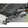 Mexen Cube obdĺžniková vaňa 170 x 80 cm s obkladom a 2-krídlovou zástenou 120 cm, Transparentné, Čierna - 550517080X9212027000