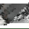Mexen Cube obdĺžniková vaňa 170 x 80 cm s obkladom a 2-krídlovou zástenou 120 cm, Čierny vzor - 550517080X9212027070
