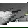 Mexen Cube obdĺžniková vaňa 170 x 80 cm s obkladom a 2-krídlovou zástenou 120 cm, Čierny vzor - 550517080X9212027070