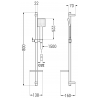 Mexen Royo DQ45 sprchová sada, chróm - 72204DQ45-00