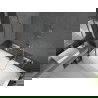 Mexen Cube obdĺžniková vaňa 170 x 80 cm s krytom a 1-krídlovou zástena 80 cm, transparentná, chróm - 550517080X9408110100