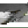 Mexen Cube obdĺžniková vaňa 170 x 80 cm s obkladom a 1-krídlovým paravánom 80 cm, transparentná, zlatá - 550517080X9408115000