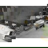 Mexen Cube obdĺžniková vaňa 170 x 80 cm s obkladom a 1-krídlovým paravánom 80 cm, transparentná, zlatá - 550517080X9408115000