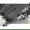 Mexen Cube obdĺžniková vaňa 170 x 80 cm s obkladom a 1-krídlovou sprchovou zástenou 100 cm, Čierny vzor - 550517080X9410117070