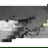 Mexen Cube obdĺžniková vaňa 170 x 80 cm s obkladom a 1-krídlovou sprchovou zástenou 100 cm, Čierny vzor - 550517080X9410117070