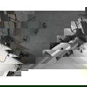 Mexen Cube obdĺžniková vaňa 170 x 80 cm s obkladom a 1-krídlovou sprchovou zástenou 100 cm, Čierny vzor - 550517080X9410117077