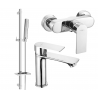 Mexen Royo DQ72 sprchový set, chróm - 72204DQ72-00