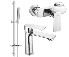 Mexen Royo DQ72 sprchový set, chróm - 72204DQ72-00