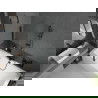 Mexen Cube obdĺžniková vaňa 170 x 80 cm s obložením a 1-krídlovým závesom 120 cm, transparentná, čierna - 550517080X9412117000