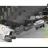 Mexen Cube obdĺžniková vaňa 180 x 80 cm s krytom a jednokrídlovou zástenou 80 cm, transparentná, čiarna - 550518080X9408117000