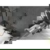 Mexen Cube obdĺžniková vaňa 180 x 80 cm s obkladom a 1-krídlovou sprchovou zástenou 80 cm, Čierny vzor - 550518080X9408117070