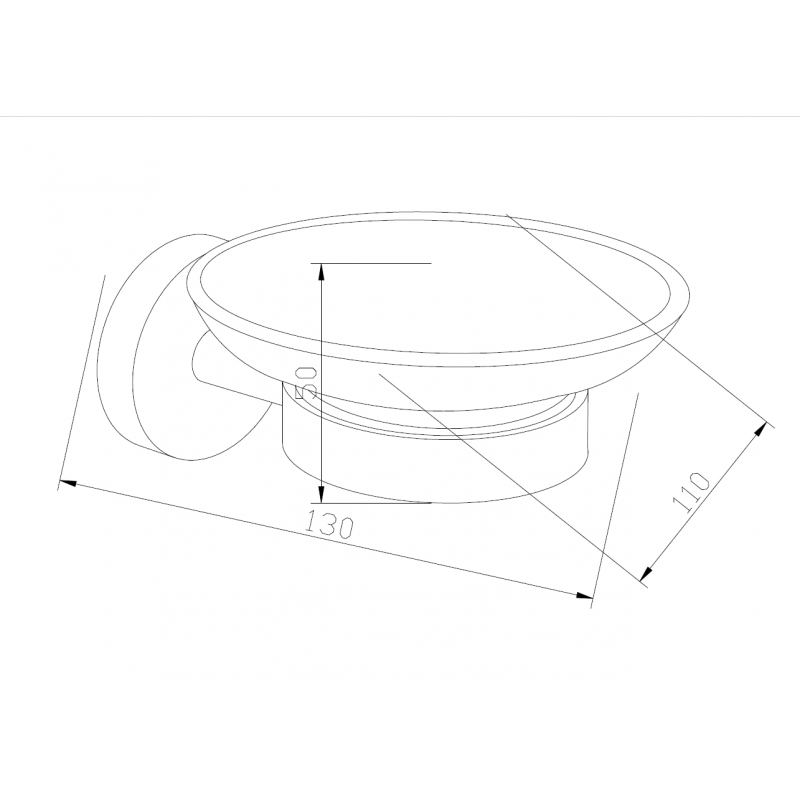 Mexen Loft mydelnička, chróm - 7012639-00
