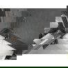 Mexen Cubik obdĺžniková vaňa 150 x 70 cm s krytom a 1-krídlovou zástenou 70 cm, transparentná, chróm - 550315070X9507000001