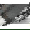 Mexen Cubik obdĺžniková vaňa 150 x 70 cm s obkladom a 1-krídlovým paravánom 90 cm, transparentná, chróm - 550315070X9509000001