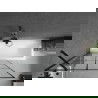 Mexen Cubik obdĺžniková vaňa 150 x 70 cm s obkladom a 1-krídlovou sprchovou zástenou 100 cm, Čierny vzor - 550315070X9510007077