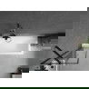Mexen Cubik obdĺžniková vaňa 160 x 70 cm s obkladom a 1-krídlovou sprchovou zástenou 50 cm, Čierny vzor - 550316070X9505007070