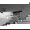 Mexen Cubik obdĺžniková vaňa 160 x 70 cm s obkladom a 1-krídlovým zástenou 80 cm, transparentná, chróm - 550316070X9508000001