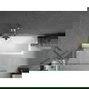 Mexen Cubik obdĺžniková vaňa 160 x 70 cm s obkladom a 1-krídlovým paravánom 90 cm, transparentná, chróm - 550316070X9509000001