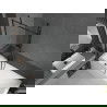 Mexen Cubik obdĺžniková vaňa 160 x 70 cm s obložením a 1-krídlovým paravánom 90 cm, čierny vzor - 550316070X9509007070