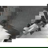 Mexen Cubik obdĺžniková vaňa 160 x 70 cm s krytom a 1-krídlovým zástenou 100 cm, transparentná, chróm - 550316070X9510000001