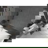 Mexen Cubik obdĺžniková vaňa 170 x 70 cm s obkladom a 1-krídlovou zástenou 50 cm, transparentná, čierna - 550317070X9505000070