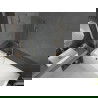 Mexen Cubik obdĺžniková vaňa 170 x 70 cm s krytom a jednokrídlovou zástennou 70 cm, transparentná, zlatá - 550317070X9507000050