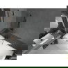 Mexen Cubik obdĺžniková vaňa 170 x 70 cm s krytom a 1-krídlovým paravánom 90 cm, transparentná, čierna - 550317070X9509000070