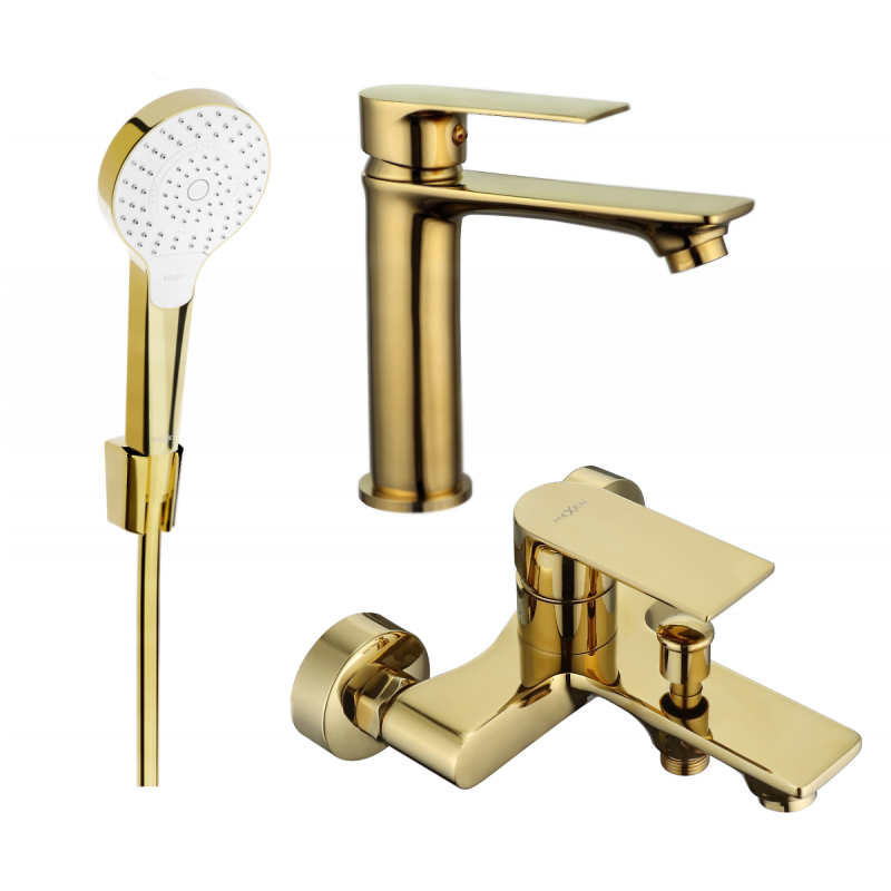 Mexen Royo R05 kúpeľňový set, zlatý - 72203R05-50