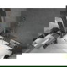 Mexen Cubik obdĺžniková vaňa 150 x 70 cm s krytom a dvojkrídlovou zástavou 100 cm, transparentná, chróm - 550315070X9210020100