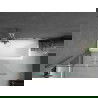 Mexen Cubik obdĺžniková vaňa 150 x 70 cm s krytom a dvojkrídlovou zástavou 100 cm, transparentná, chróm - 550315070X9210020100