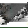 Mexen Cubik obdĺžniková vaňa 150 x 70 cm s obkladom a 2-krídlovou zástenou 100 cm, Čierny vzor - 550315070X9210027070