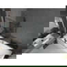 Mexen Cubik obdĺžniková vaňa 160 x 70 cm s obkladom a 2-krídlovou zástenou 100 cm, Čierny vzor - 550316070X9210027077