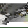 Mexen Cubik pravouhlá vaňa 150 x 70 cm s krytom a 1-krídlovou zástenou 80 cm, transparentná, zlatá - 550315070X9408115000